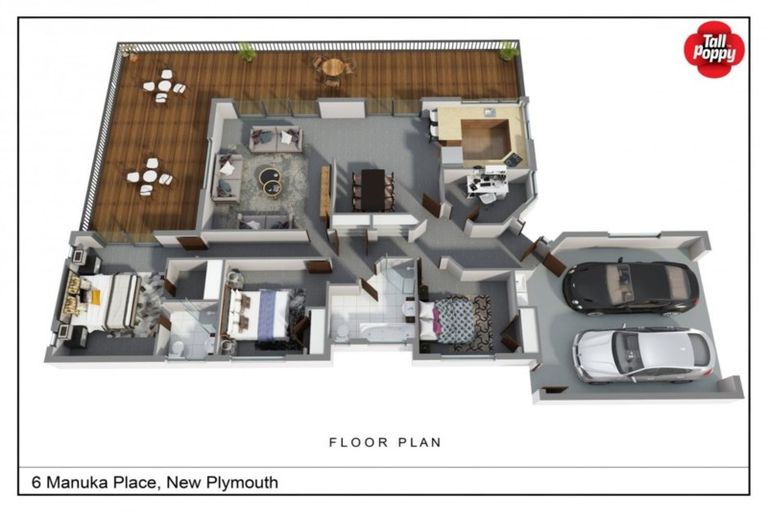 Photo of property in 6 Manuka Place, Whalers Gate, New Plymouth, 4310