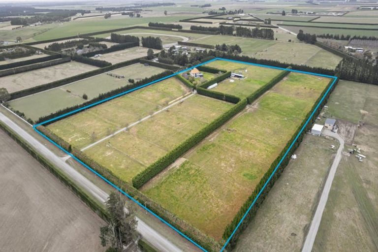 Photo of property in 1217 Hoskyns Road, Kirwee, Christchurch, 7671