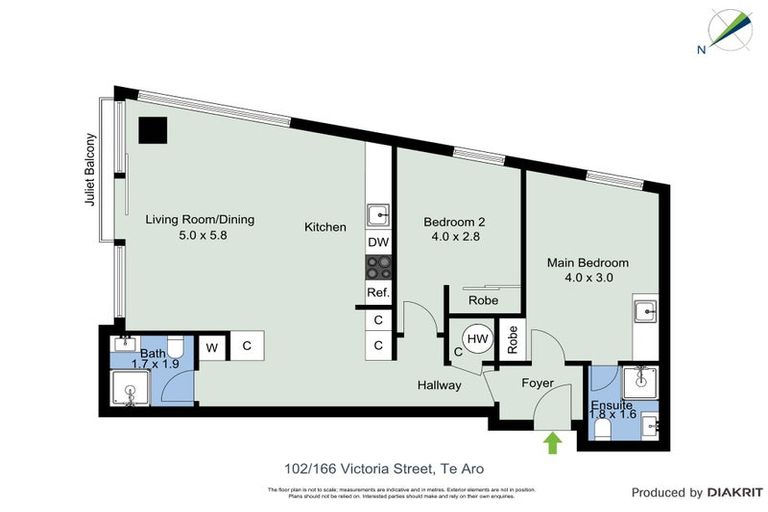 Photo of property in Vsp South, 102/166 Victoria Street, Te Aro, Wellington, 6011