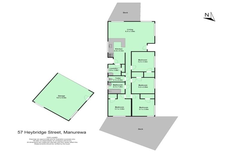 Photo of property in 57 Heybridge Street, Manurewa, Auckland, 2102