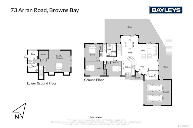 Photo of property in 73 Arran Road, Browns Bay, Auckland, 0630