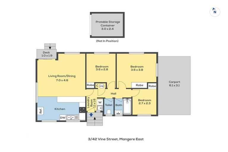 Photo of property in 3/42 Vine Street, Mangere East, Auckland, 2024