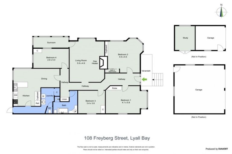 Photo of property in 108 Freyberg Street, Lyall Bay, Wellington, 6022