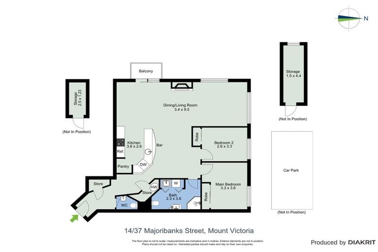 Photo of property in 14/37 Majoribanks Street, Mount Victoria, Wellington, 6011