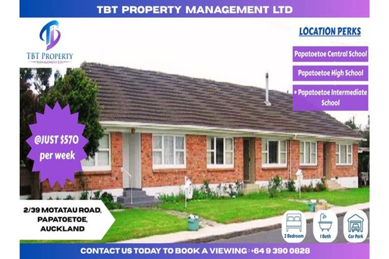 Photo of property in 2/39 Motatau Road, Papatoetoe, Auckland, 2025