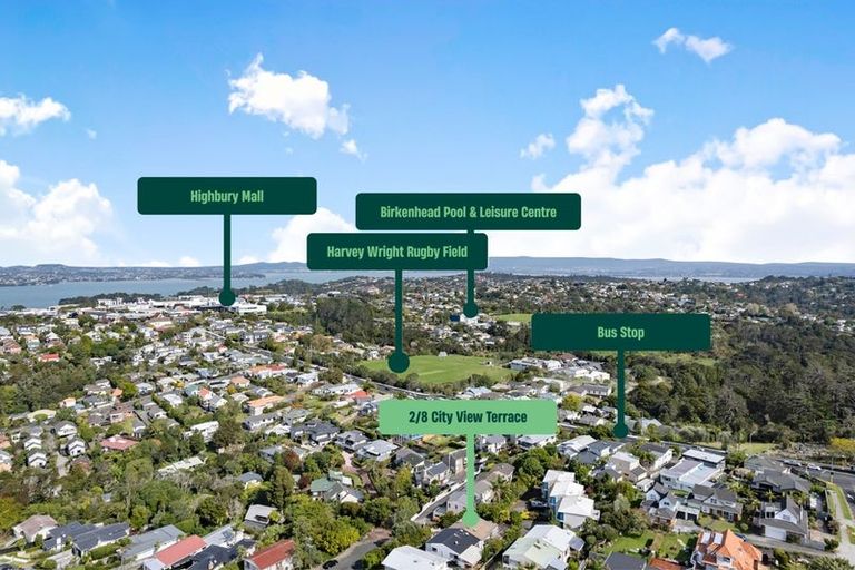 Photo of property in 2/8 City View Terrace, Birkenhead, Auckland, 0626
