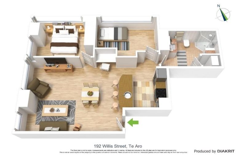 Photo of property in St Peters Apartments, 1e/192 Willis Street, Te Aro, Wellington, 6011