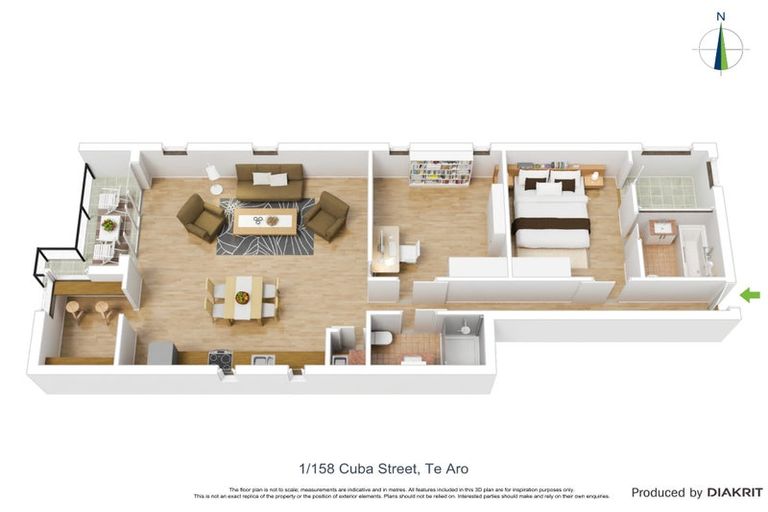 Photo of property in Cubana Apartments, 1/158 Cuba Street, Te Aro, Wellington, 6011