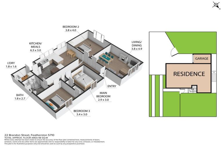 Photo of property in 22 Brandon Street, Featherston, 5710