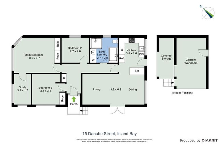 Photo of property in 15 Danube Street, Island Bay, Wellington, 6023