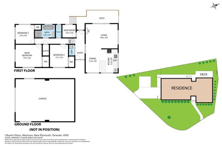 Photo of property in 1 Ruskin Place, Westown, New Plymouth, 4310