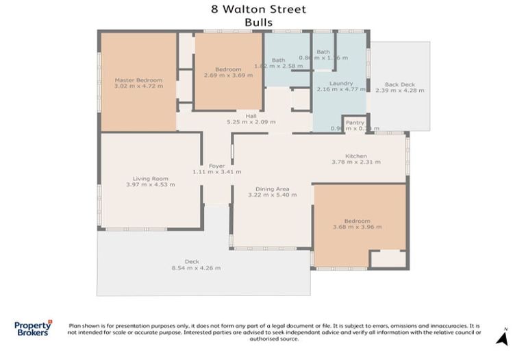 Photo of property in 8 Walton Street, Bulls, 4818