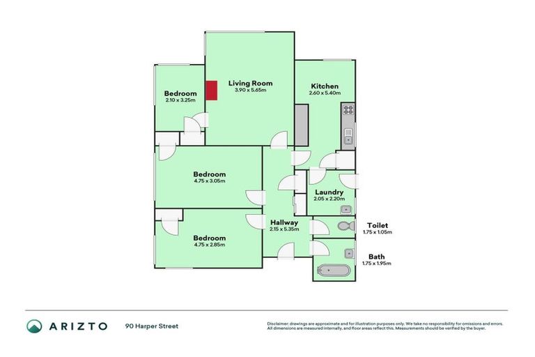 Photo of property in 90 Harper Street, Gonville, Whanganui, 4501