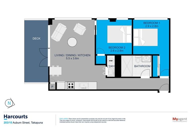 Photo of property in 203/10 Auburn Street, Takapuna, Auckland, 0622