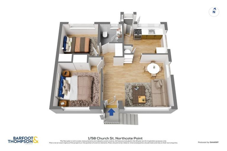 Photo of property in 1/58 Church Street, Northcote Point, Auckland, 0627