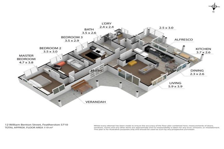 Photo of property in 12 William Benton Street, Featherston, 5710