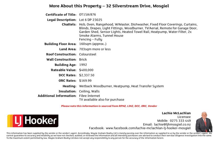 Photo of property in 32 Silverstream Drive, Mosgiel, 9024