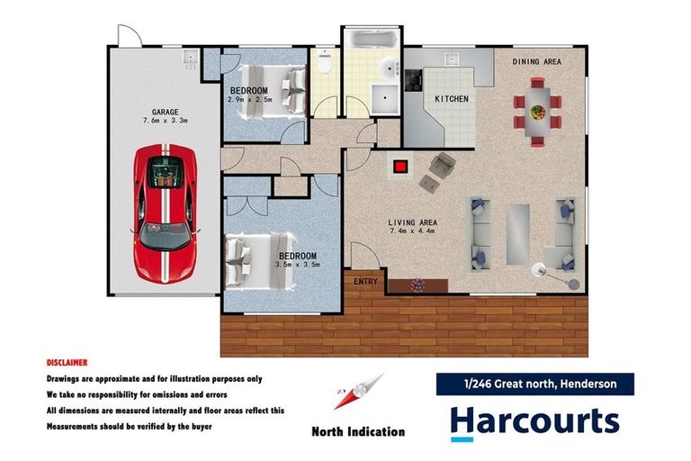 Photo of property in 1/246 Great North Road, Henderson, Auckland, 0612