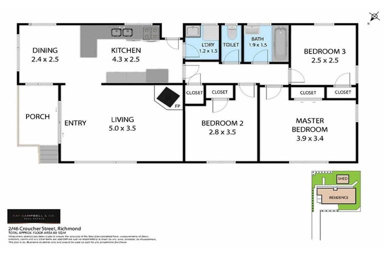Photo of property in 2/46 Croucher Street, Richmond, 7020