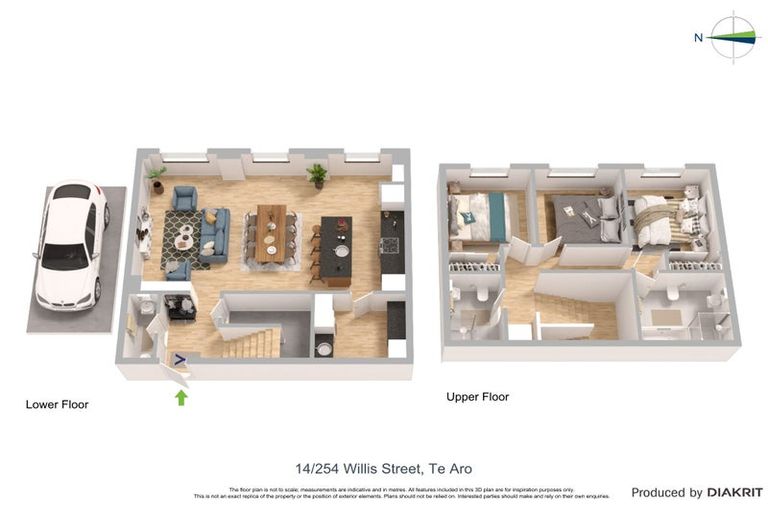 Photo of property in Augusta Apartments, 14/254 Willis Street, Te Aro, Wellington, 6011