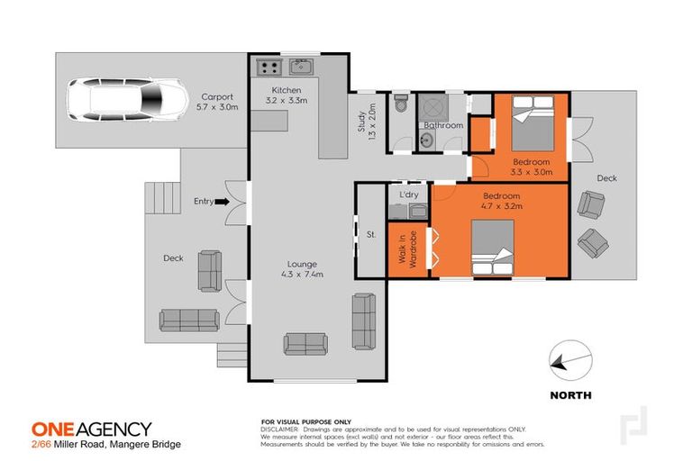 Photo of property in 2/66 Miller Road, Mangere Bridge, Auckland, 2022