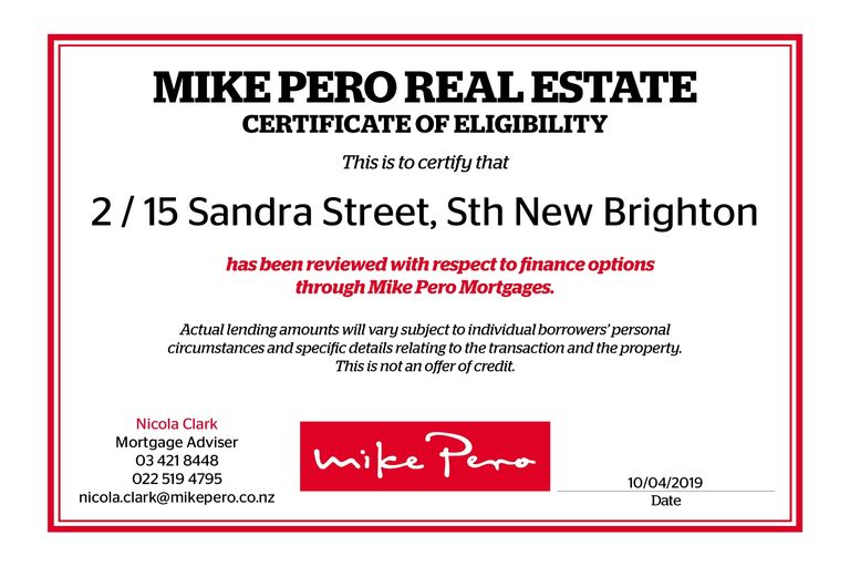 Photo of property in 2/15 Sandra Street, South New Brighton, Christchurch, 8062