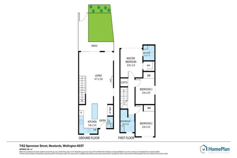 Photo of property in 7/62 Spenmoor Street, Newlands, Wellington, 6037