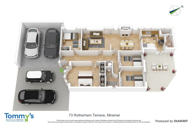 Photo of property in 73 Rotherham Terrace, Miramar, Wellington, 6022