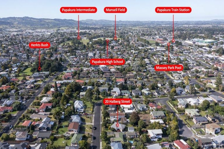 Photo of property in 20 Halberg Street, Papakura, 2110