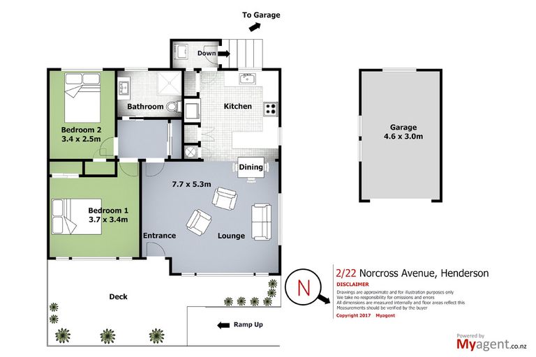 Photo of property in 2/22 Norcross Avenue, Henderson, Auckland, 0612