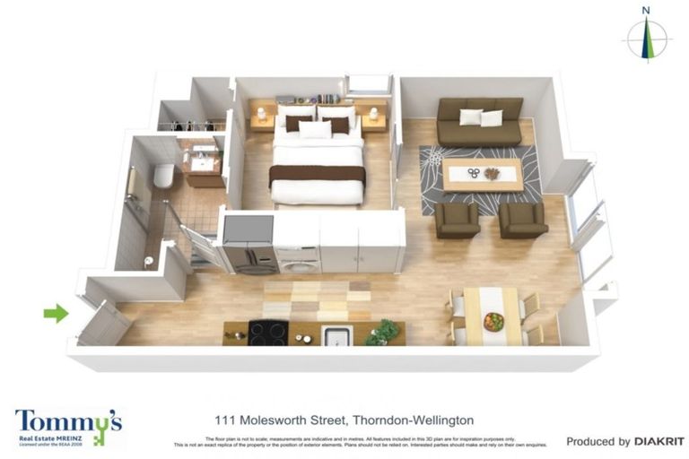 Photo of property in Frame Apartments, 502/111 Molesworth Street, Thorndon, Wellington, 6011