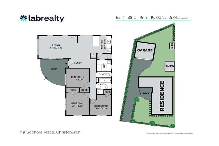 Photo of property in 5 Sophora Place, Parklands, Christchurch, 8083