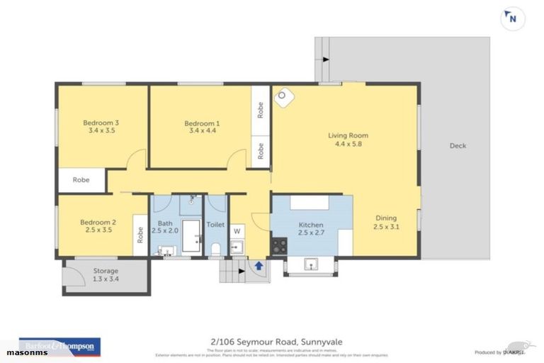 Photo of property in 2/106 Seymour Road, Sunnyvale, Auckland, 0612