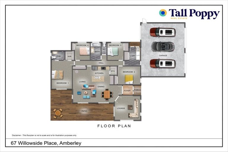 Photo of property in 67 Willowside Place, Amberley, 7410