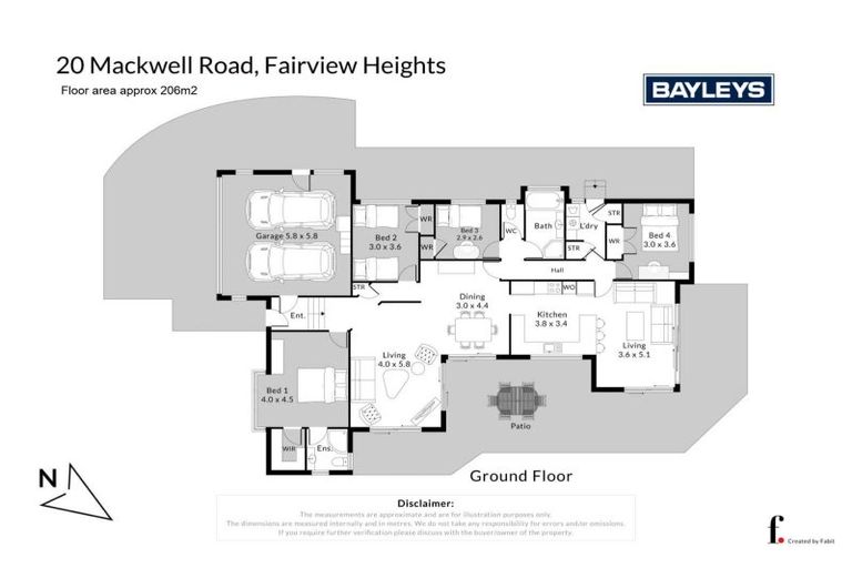 Photo of property in 20 Mackwell Road, Fairview Heights, Auckland, 0632