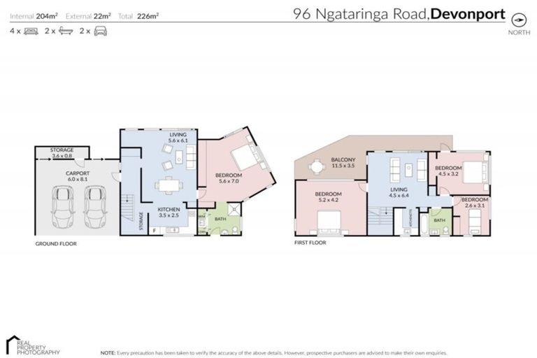 Photo of property in 96 Ngataringa Road, Devonport, Auckland, 0624