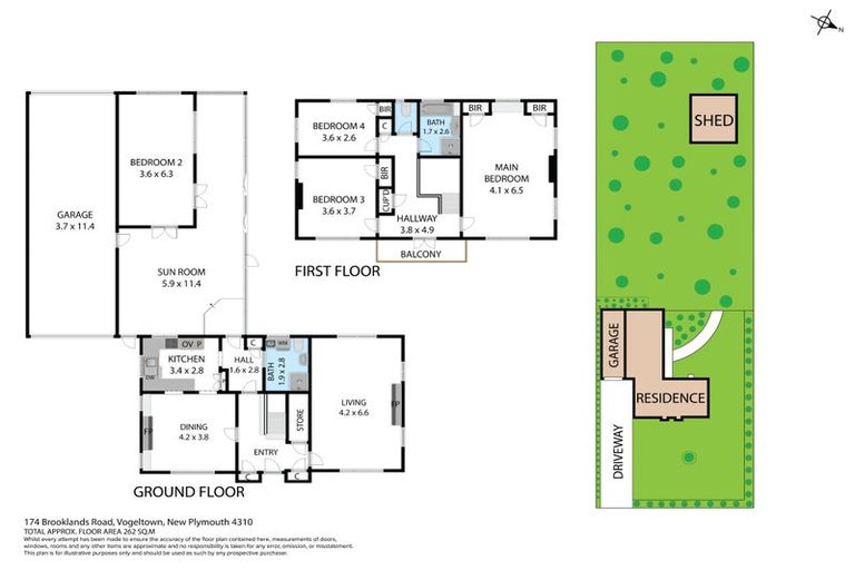 Photo of property in 174 Brooklands Road, Vogeltown, New Plymouth, 4310