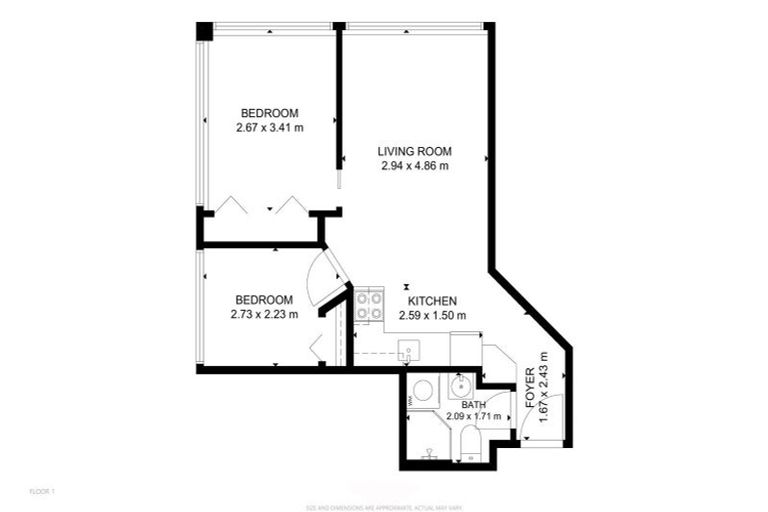 Photo of property in Terrace Tower Apartments, 3e/126 The Terrace, Wellington Central, Wellington, 6011