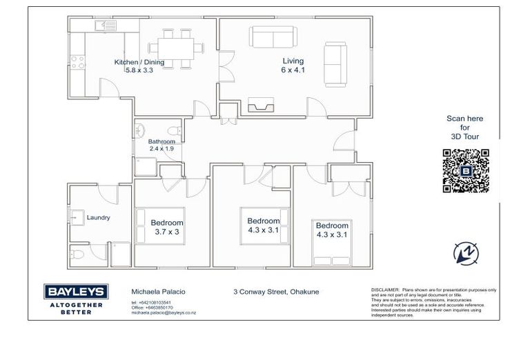 Photo of property in 3 Conway Street, Ohakune, 4625