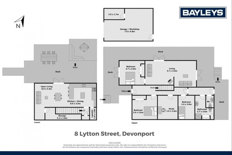 Photo of property in 8 Lytton Street, Devonport, Auckland, 0624