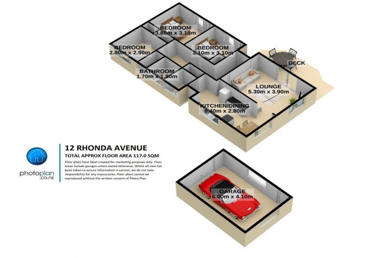 Photo of property in 12 Rhonda Avenue, Deanwell, Hamilton, 3206