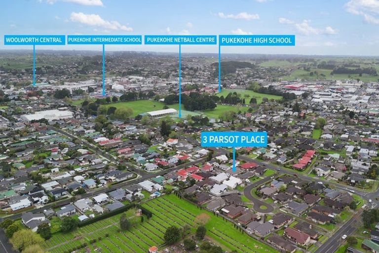 Photo of property in 3 Parsot Place, Pukekohe, 2120