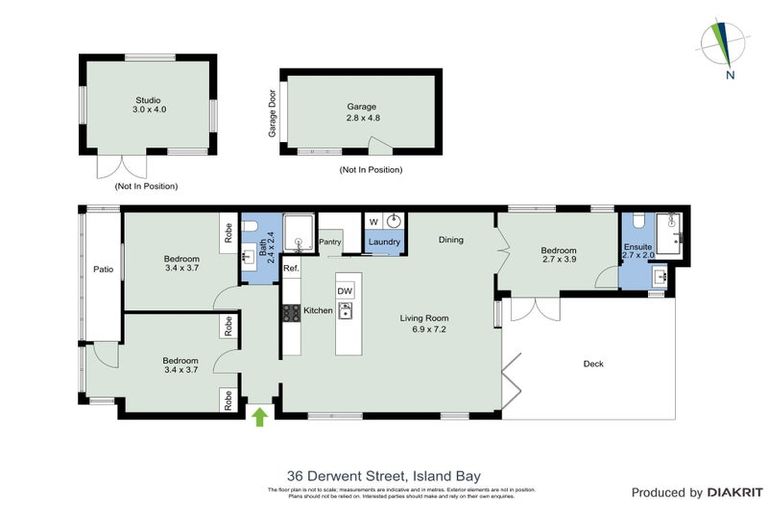 Photo of property in 36 Derwent Street, Island Bay, Wellington, 6023