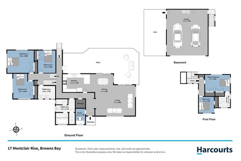 Photo of property in 17 Montclair Rise, Browns Bay, Auckland, 0630