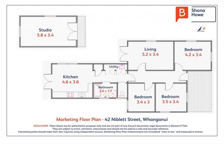 Photo of property in 42 Niblett Street, Whanganui, 4500