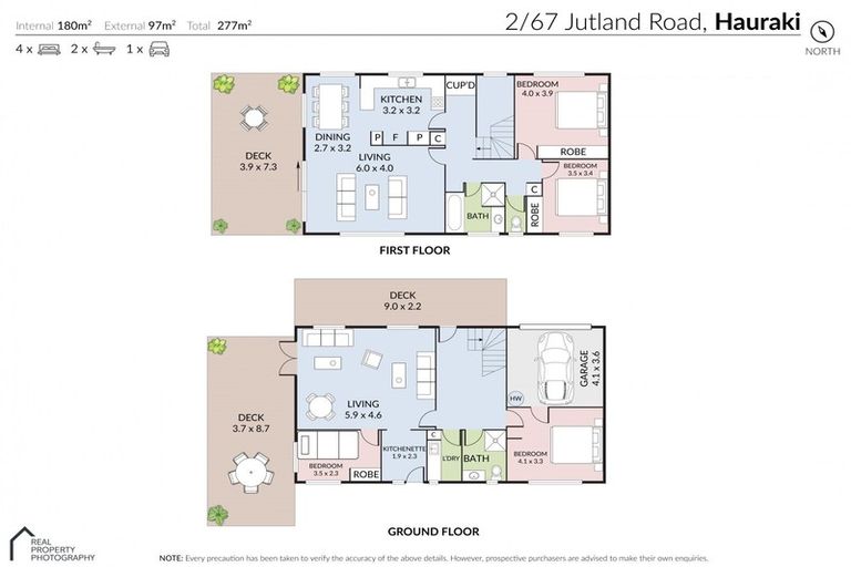 Photo of property in 2/67 Jutland Road, Hauraki, Auckland, 0622