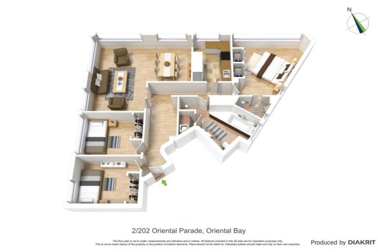 Photo of property in Clifton Towers, 202 Oriental Parade, Oriental Bay, Wellington, 6011