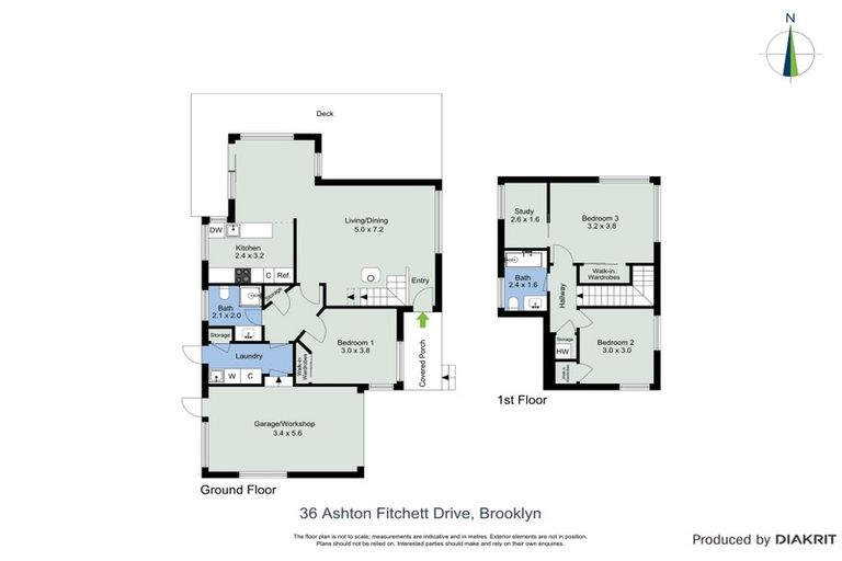 Photo of property in 36 Ashton Fitchett Drive, Brooklyn, Wellington, 6021