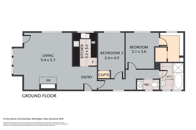 Photo of property in 5a Hay Street, Oriental Bay, Wellington, 6011