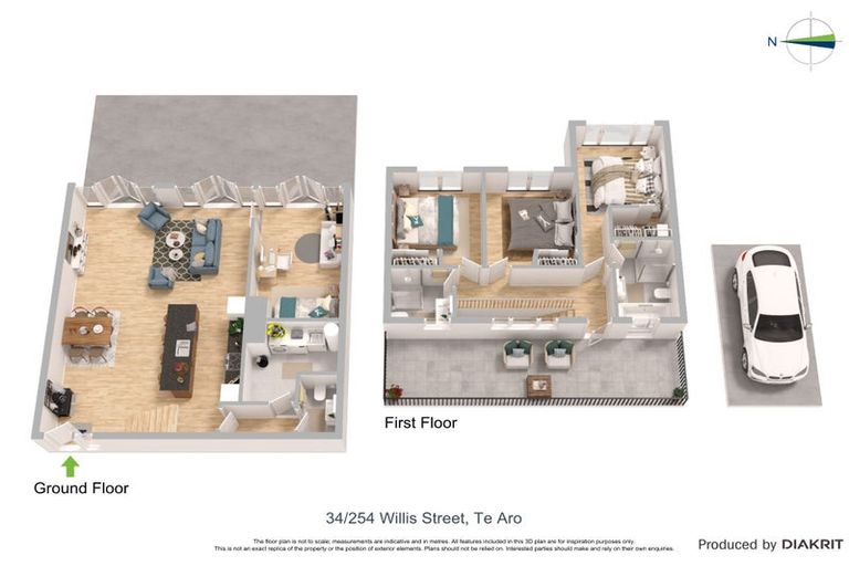 Photo of property in Augusta Apartments, 34/254 Willis Street, Te Aro, Wellington, 6011